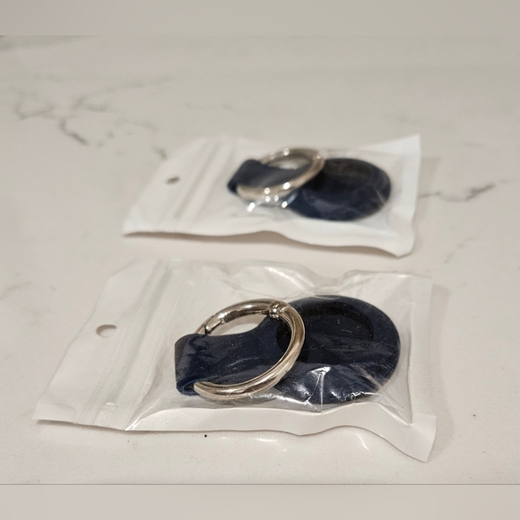 Airbag Holder Set Of 2 Navy With Clip Brand New - Picture 3 of 4